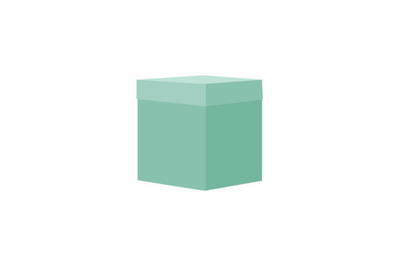 Blue Christmas Gift Box Illustration: Editorial Graphics