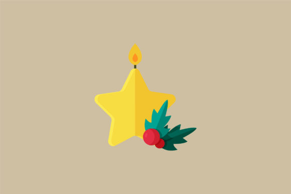 Christmas Day Candle Decorations-09 Graphics Review