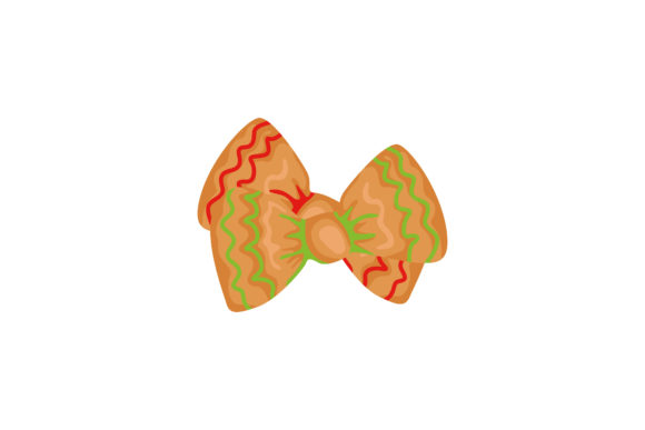 Christmas Ribbons Cookie Illustration: Graphics Review
