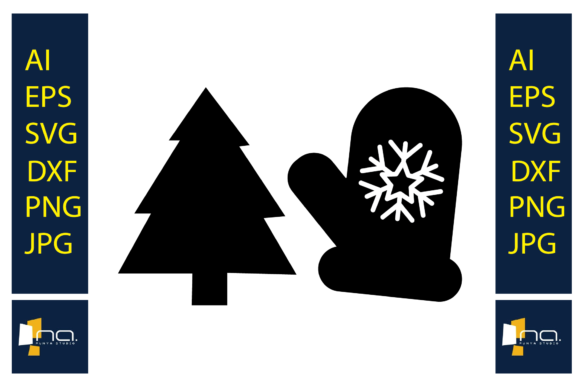 Christmas Tree and Gloves Graphics & Illustrations Review
