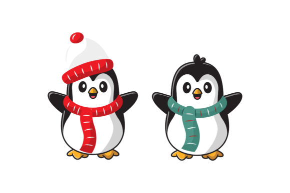 Cute Penguin Winter Set: Graphics & Illustrations Review