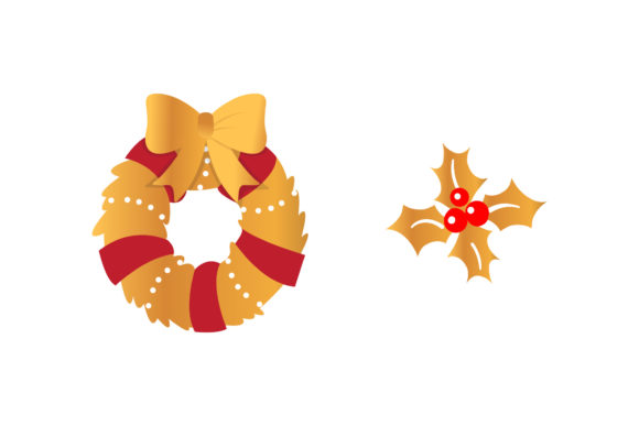 Decoration Mistletoe Christmas Set: Graphics & Illustrations