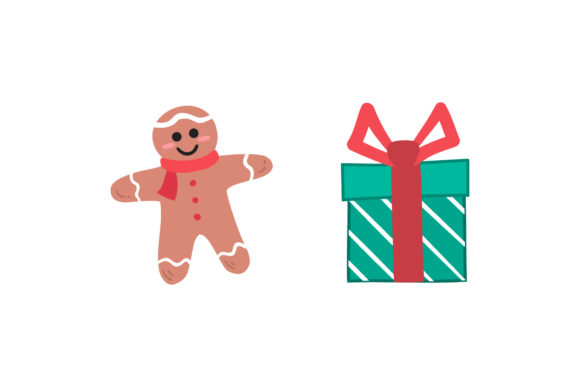 Gift Cookies Set Christmas Asset: Graphics & Illustrations Review