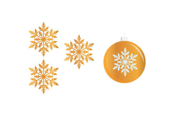 Gold Ornament Snow Graphics: Festive Illustrations Review