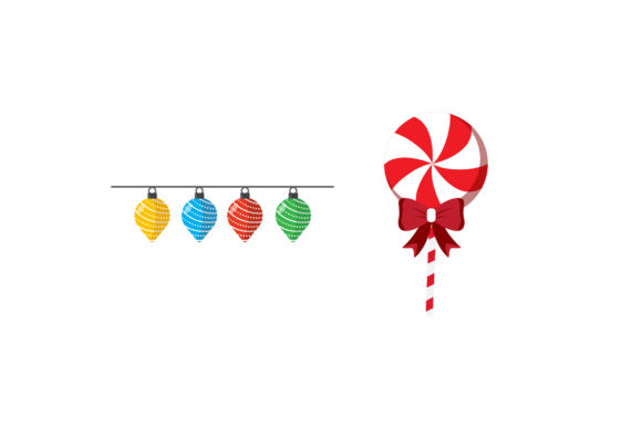 Ornament Lollipop Christmas Set Graphics & Illustrations
