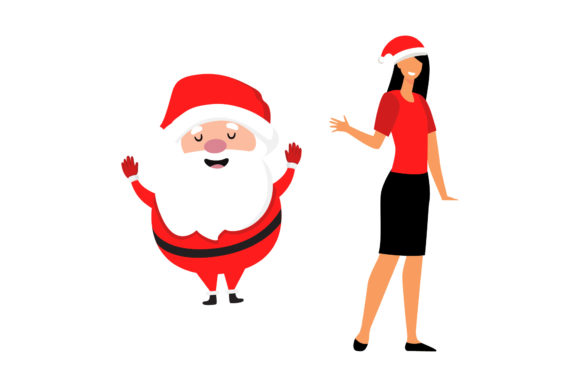 People Santa Christmas Set: Editorial Graphics Review