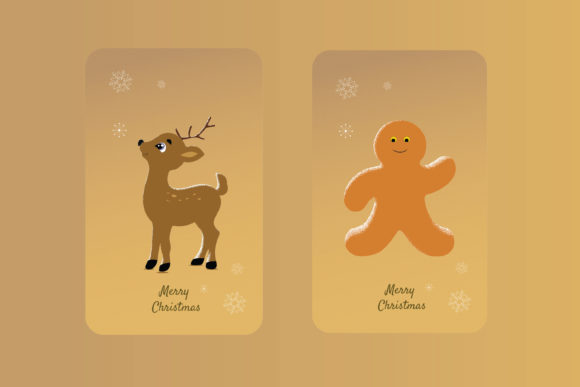 Rain Deer and Christmas Emoji Graphics & Illustrations