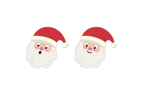 Santa Head Asset: Christmas Graphics & Illustrations