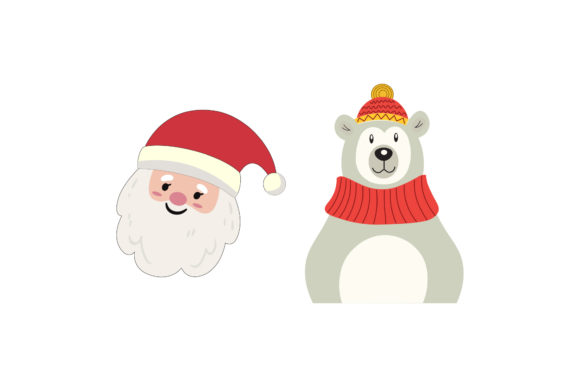 Santa Polar Bear Christmas Set: Graphics & Illustrations Review