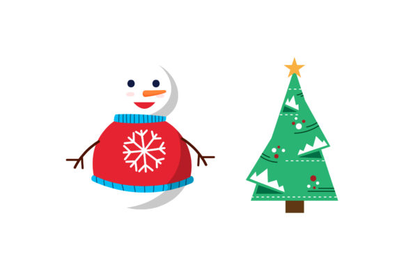 Snowman Tree Christmas Set: Editorial Graphics Review
