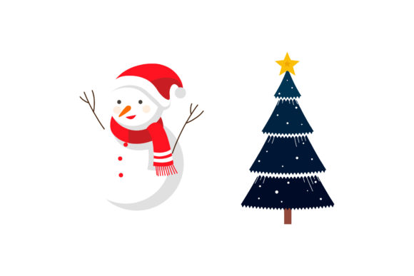 Snowman Tree Vector Graphics: Festive Illustrations Review