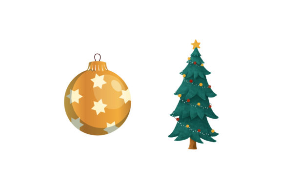 Tree Ornament Icons: Graphics & Illustrations for Crafters